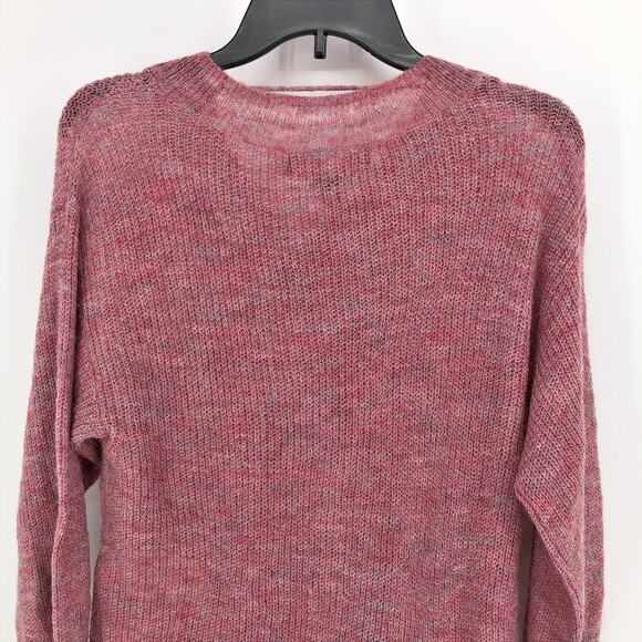 Vero Moda Womens Vilma Sweater XS Pink V-Neck Long Sleeve Tunic Ribbed NWT - Picture 6 of 10